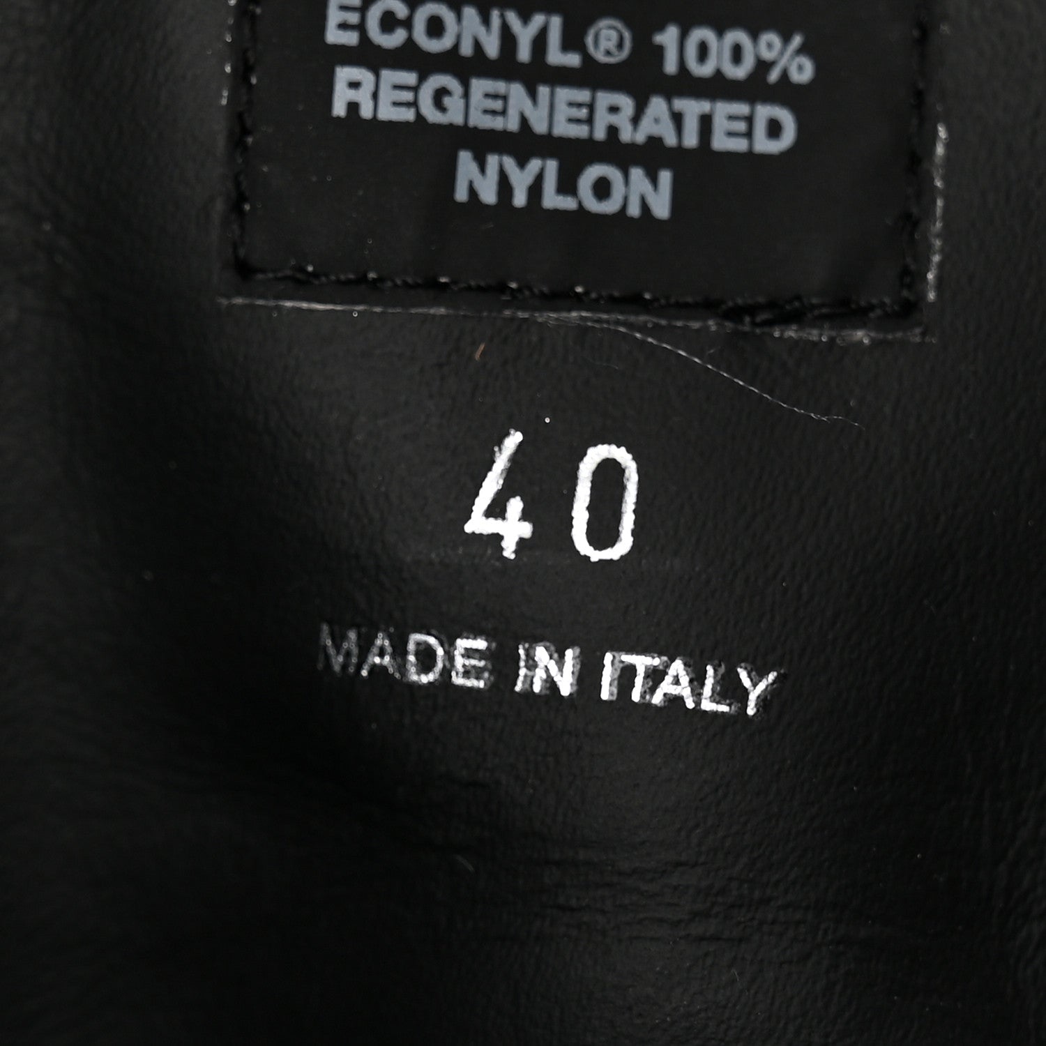 Prada Spazzolato Re-Nylon Metal Triangle Logo 110mm Ankle Boots 40 Black 8 of 14