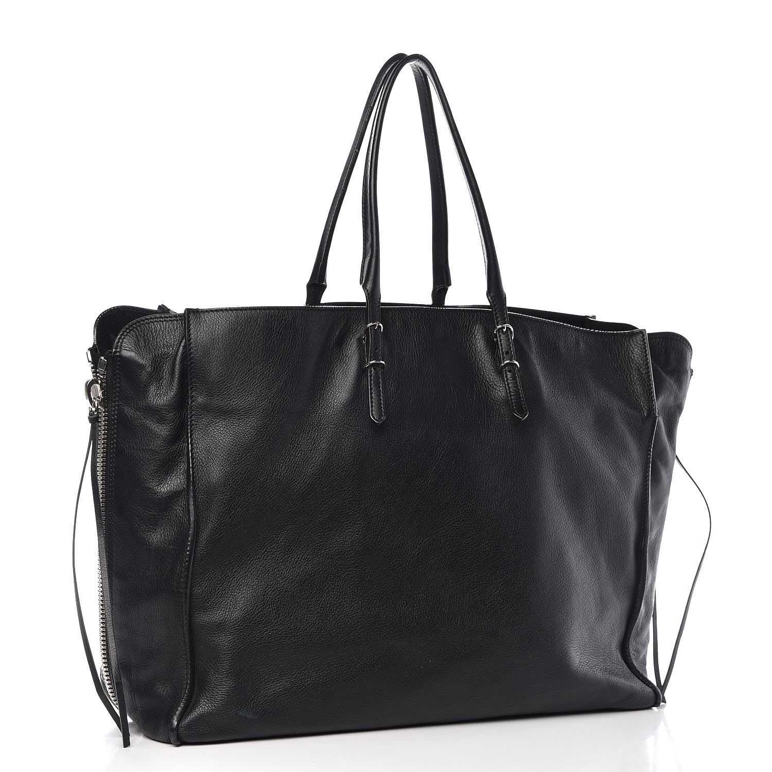 Balenciaga Supple Calfskin Papier A4 Zip Around Tote Black 3 of 12