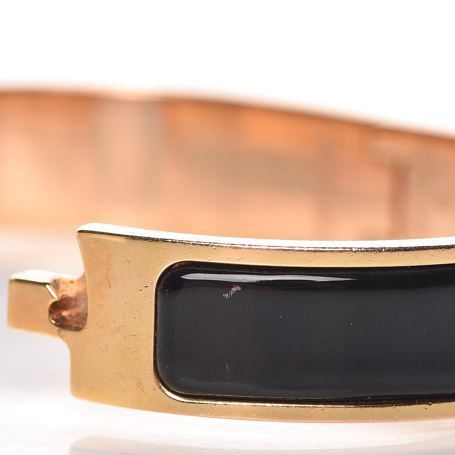 Hermes Enamel Narrow Clic Clac H Bracelet PM Black 6 of 7