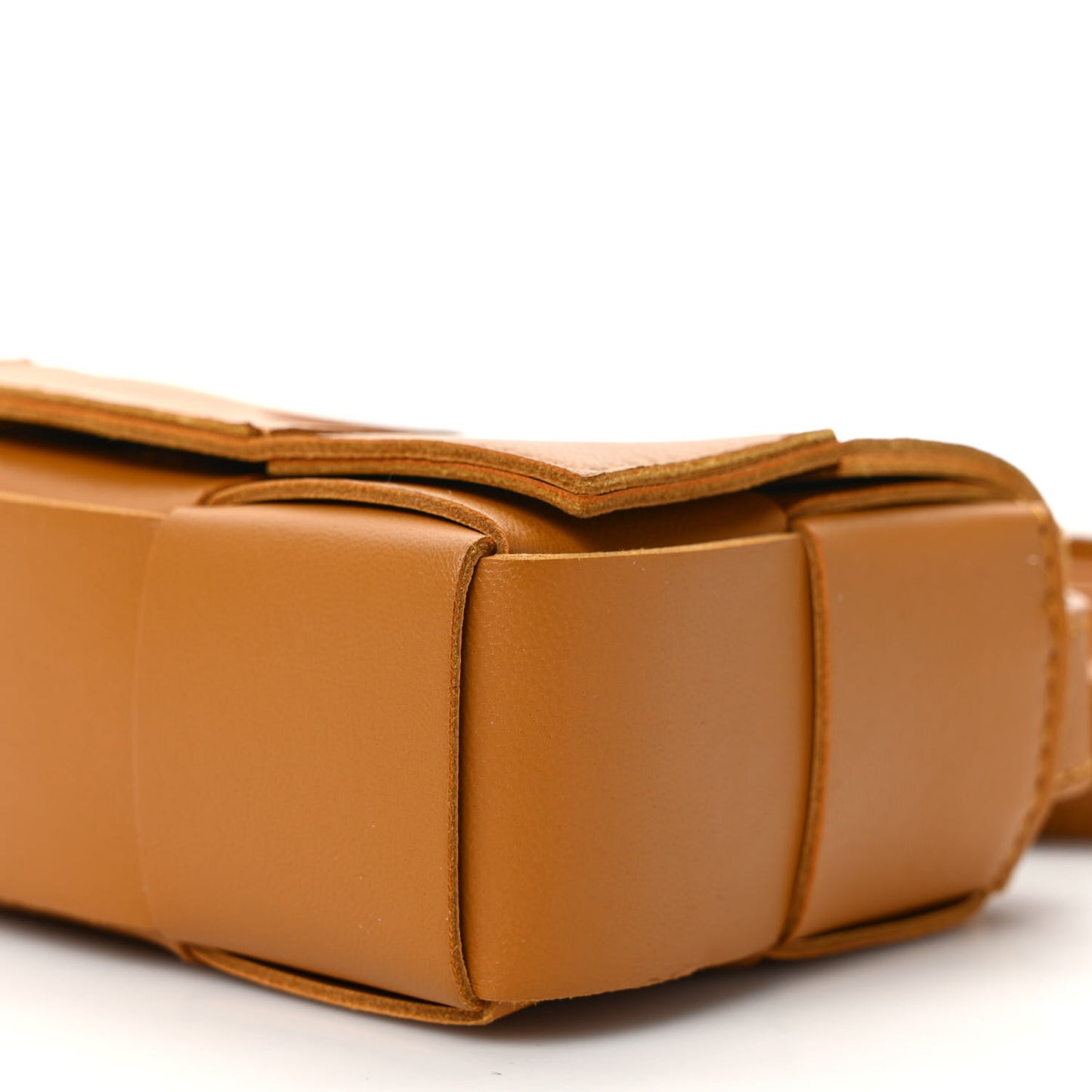 Lambskin Maxi Intrecciato Extra Mini Cassette Crossbody Bag Acorn