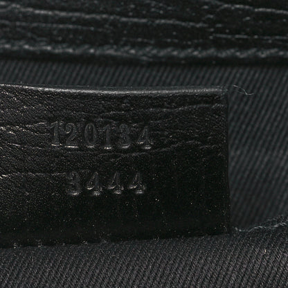 Gucci Monogram Horsebit Chain Clutch Black 7 of 9