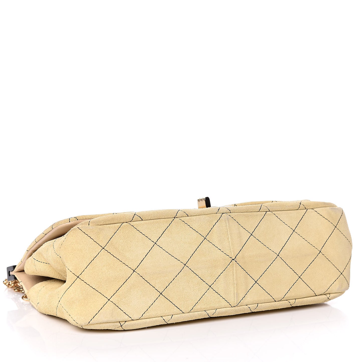 Suede Quilted 2.55 Reissue Hanger Flap 225 Beige