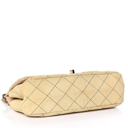 Chanel Suede Quilted 2.55 Reissue Hanger Flap 225 Beige 4 of 16
