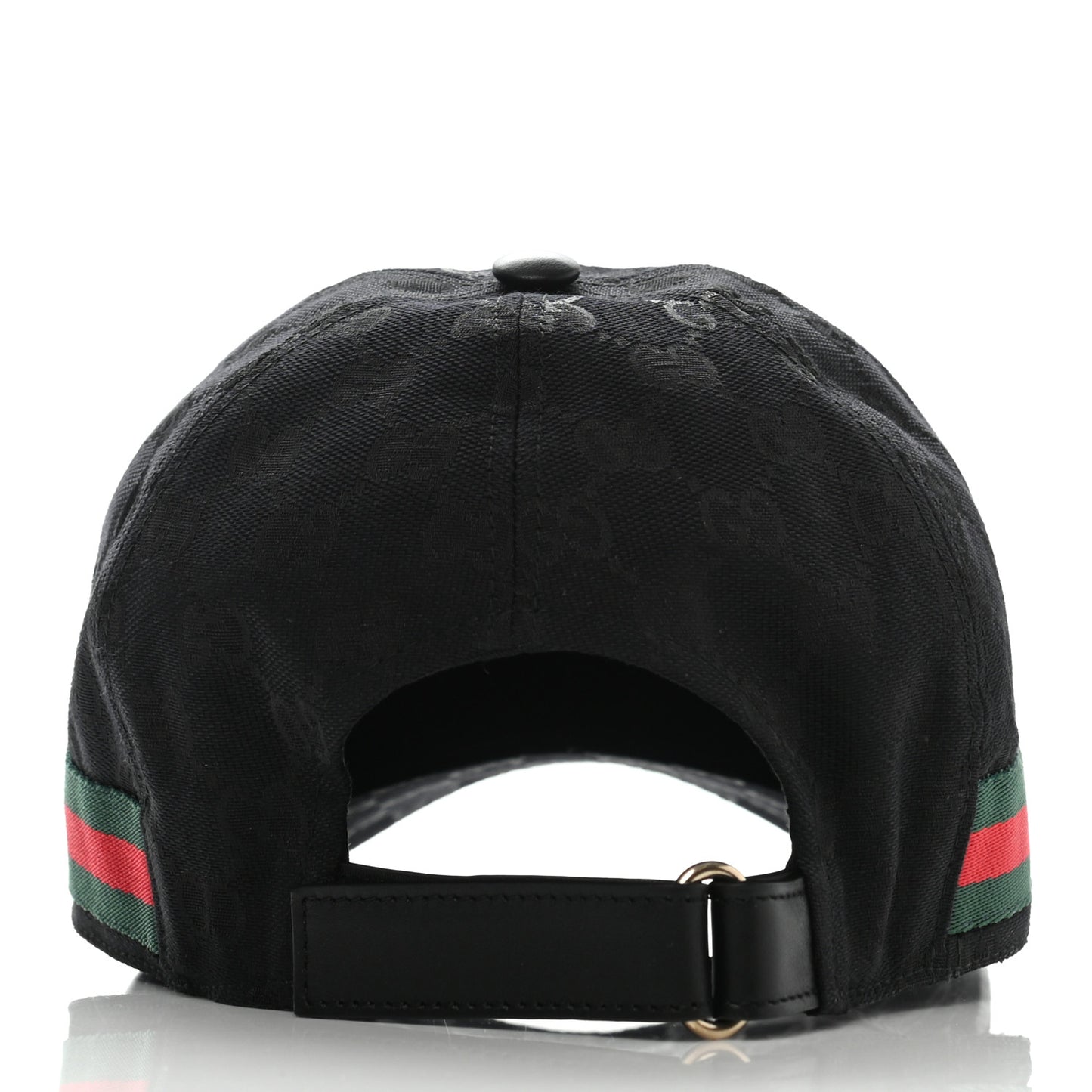 Monogram Web Baseball Hat M Black