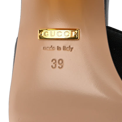 Gucci Nappa Horsebit 75mm Slide Sandals 39 Black 8 of 14