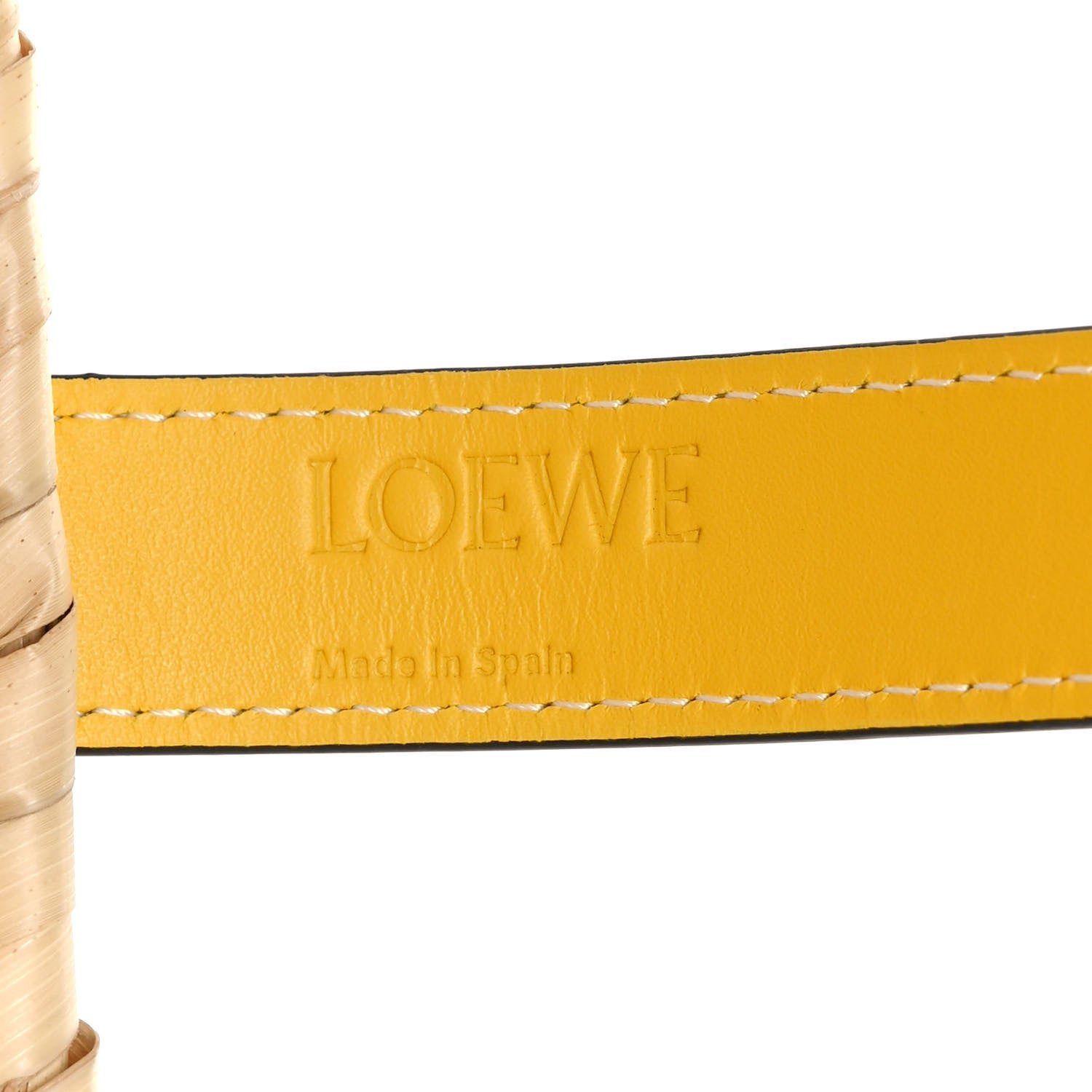 Loewe Raffia Basket Tote Bag Natural Yellow 6 of 9