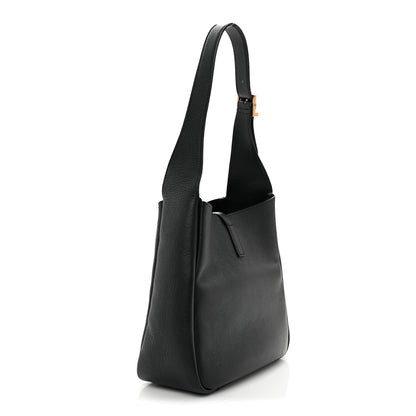 Saint Laurent Grained Calfskin Small Le 5 A 7 Soft Hobo Black 3 of 11