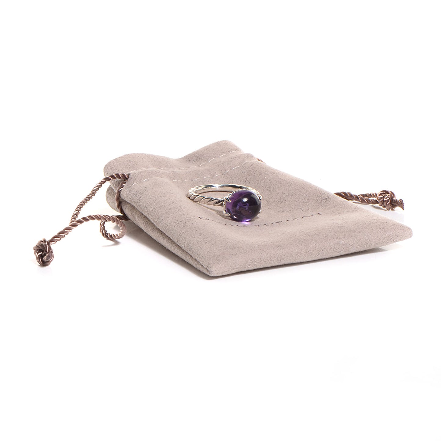Sterling Silver Amethyst Color Classics Oval Ring 7