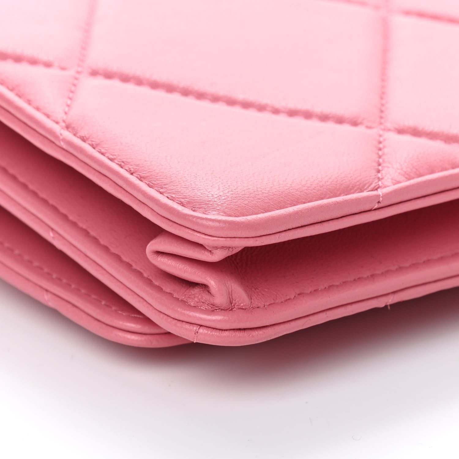 Chanel Lambskin Quilted Chanel 19 Wallet On Chain WOC Pink 9 of 10