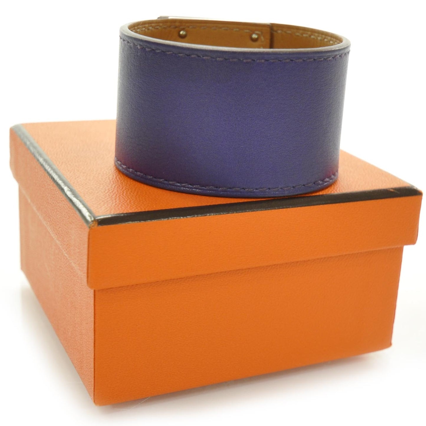 Swift Leather Kelly Dog Bracelet Iris Purple