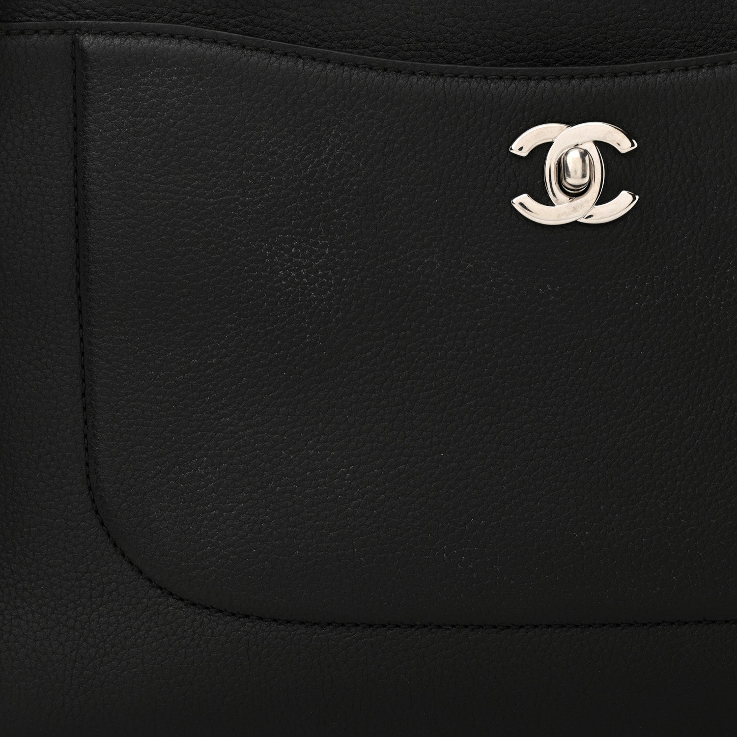 Chanel Grained Calfskin Small Neo Executive Shopper Tote Black 11 of 20