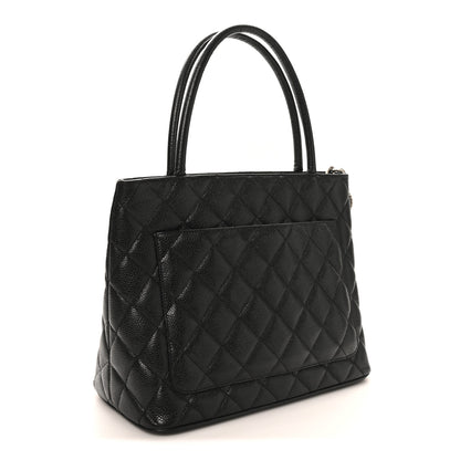 Chanel Caviar Quilted Medallion Tote Black 2 of 9