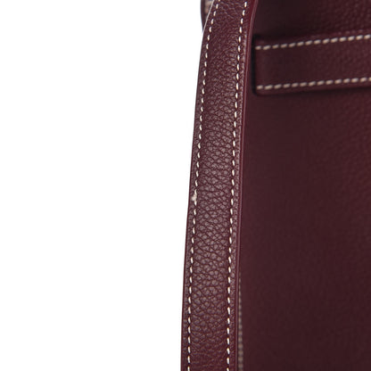 Saint Laurent Grained Calfskin Topstich Baby Sac De Jour Rouge Legion 9 of 9