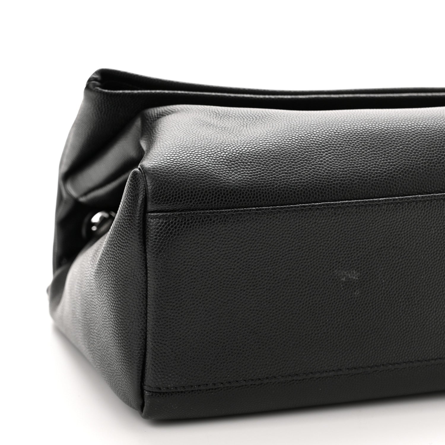 Saint Laurent Grain De Poudre Medium West Hollywood Monogram Fold-Over Black 8 of 12