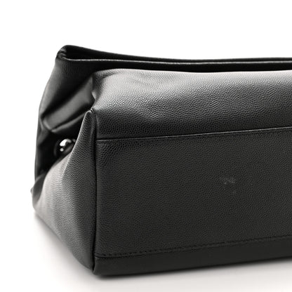 Saint Laurent Grain De Poudre Medium West Hollywood Monogram Fold-Over Black 8 of 12