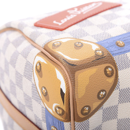 Louis Vuitton Damier Azur Summer Trunks Speedy Bandouliere 30 8 of 14