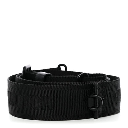 Louis Vuitton Jacquard Canvas Keepall Bandouliere Adjustable Shoulder Strap Black 2 of 4