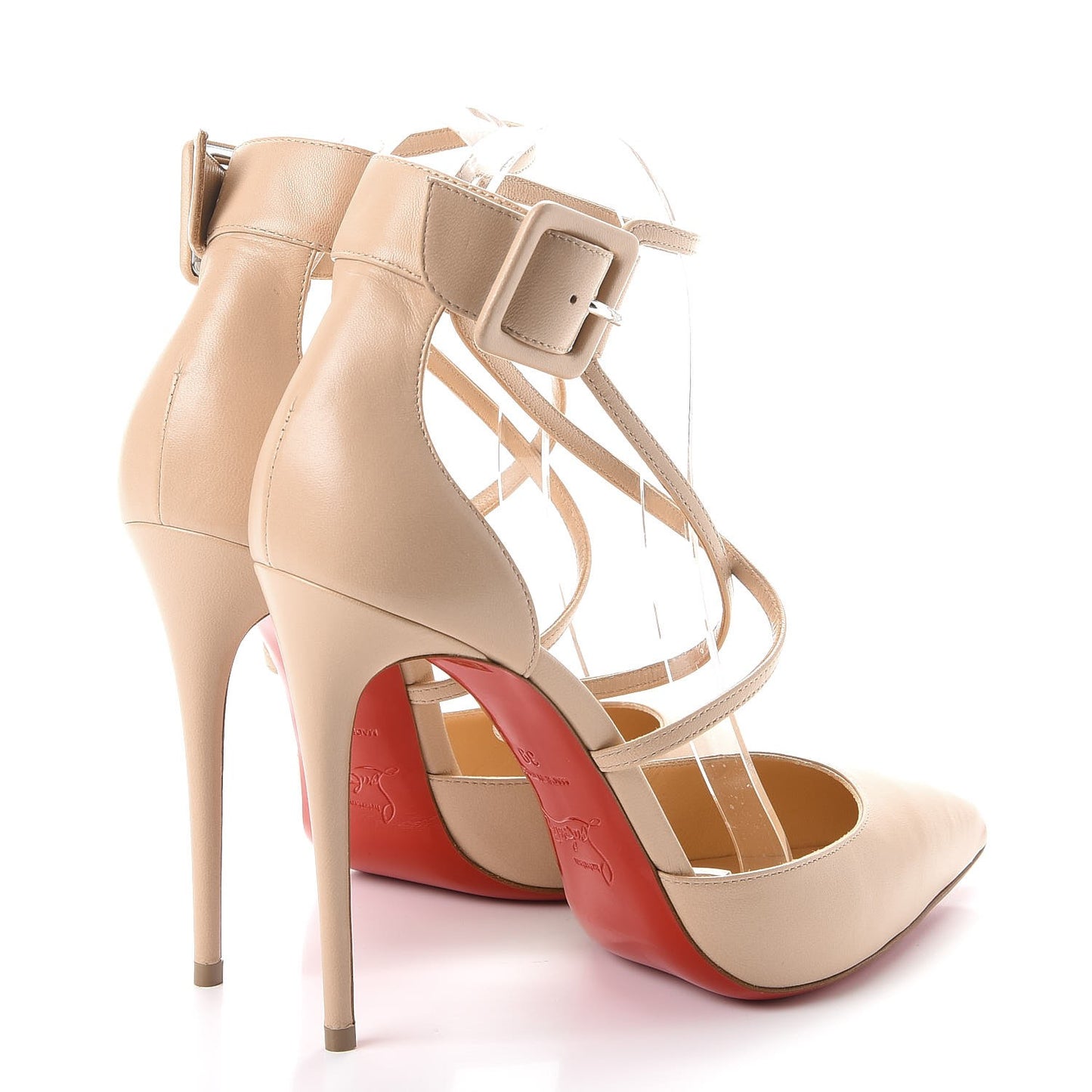Shiny Nappa Suzanna 100 Pumps 39 Nude