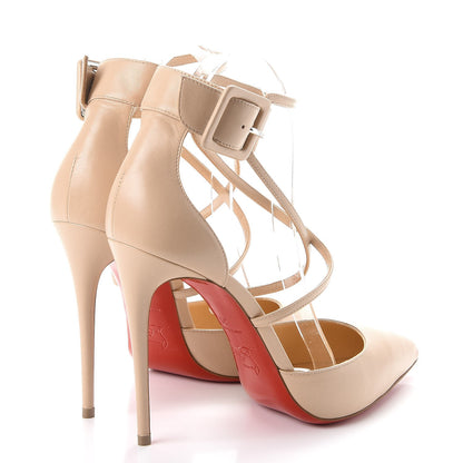 Christian Louboutin Shiny Nappa Suzanna 100 Pumps 39 Nude 4 of 11