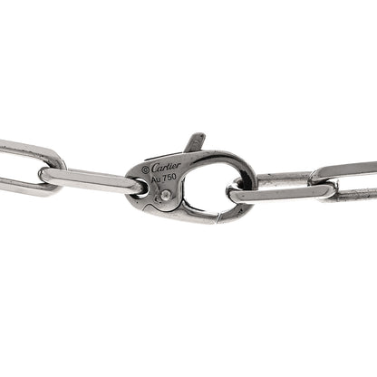 Cartier 18K White Gold Medium Santos De Cartier Link Necklace 4 of 5