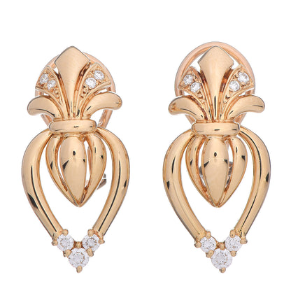 Mikimoto 18K Yellow Gold Diamond Akoya Pearl 7mm Jacket Clip-On Earrings Set of 3 4 of 6