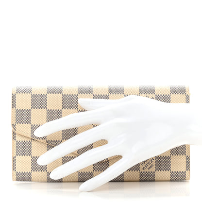 Louis Vuitton Damier Azur Sarah Wallet NM 2 of 13