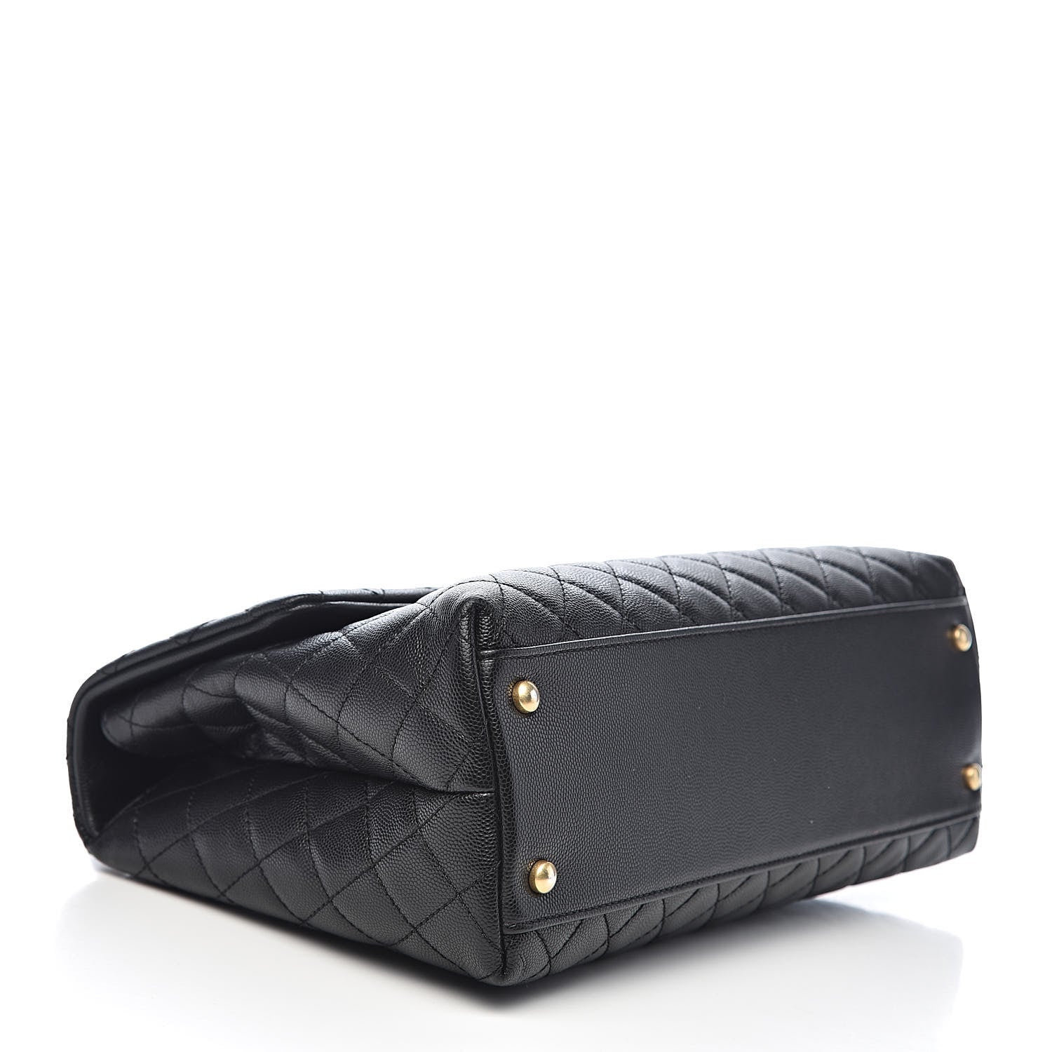 Chanel Caviar Quilted Medium Coco Handle Flap Black 4 of 13