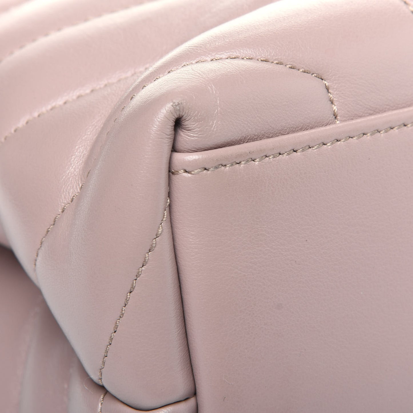 Calfskin Y Quilted Monogram Medium Loulou Chain Satchel Light Natural