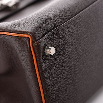 Hermes Epsom Kelly Retourne 32 Chocolate Orange 6 of 46