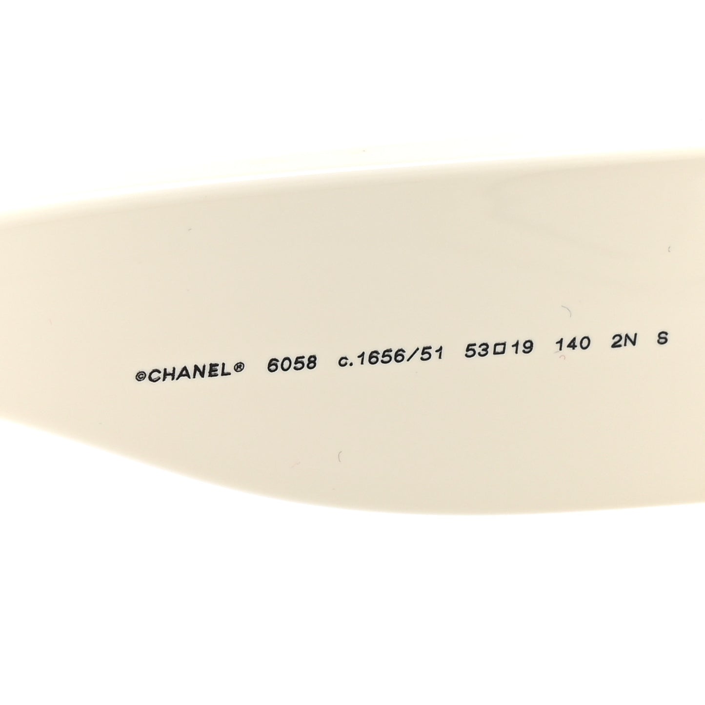 Acetate Square Sunglasses 6058 Black White