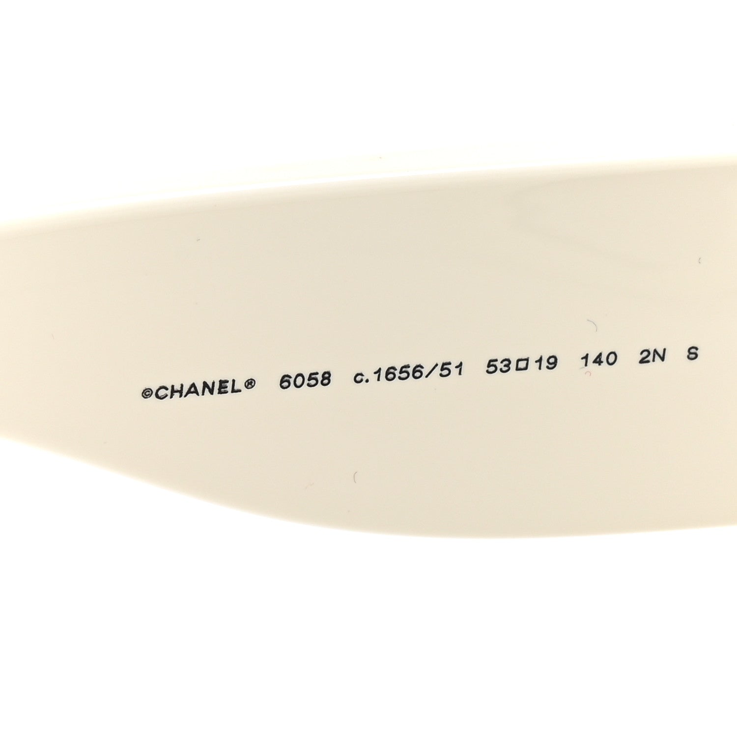 Chanel Acetate Square Sunglasses 6058 Black White 5 of 8