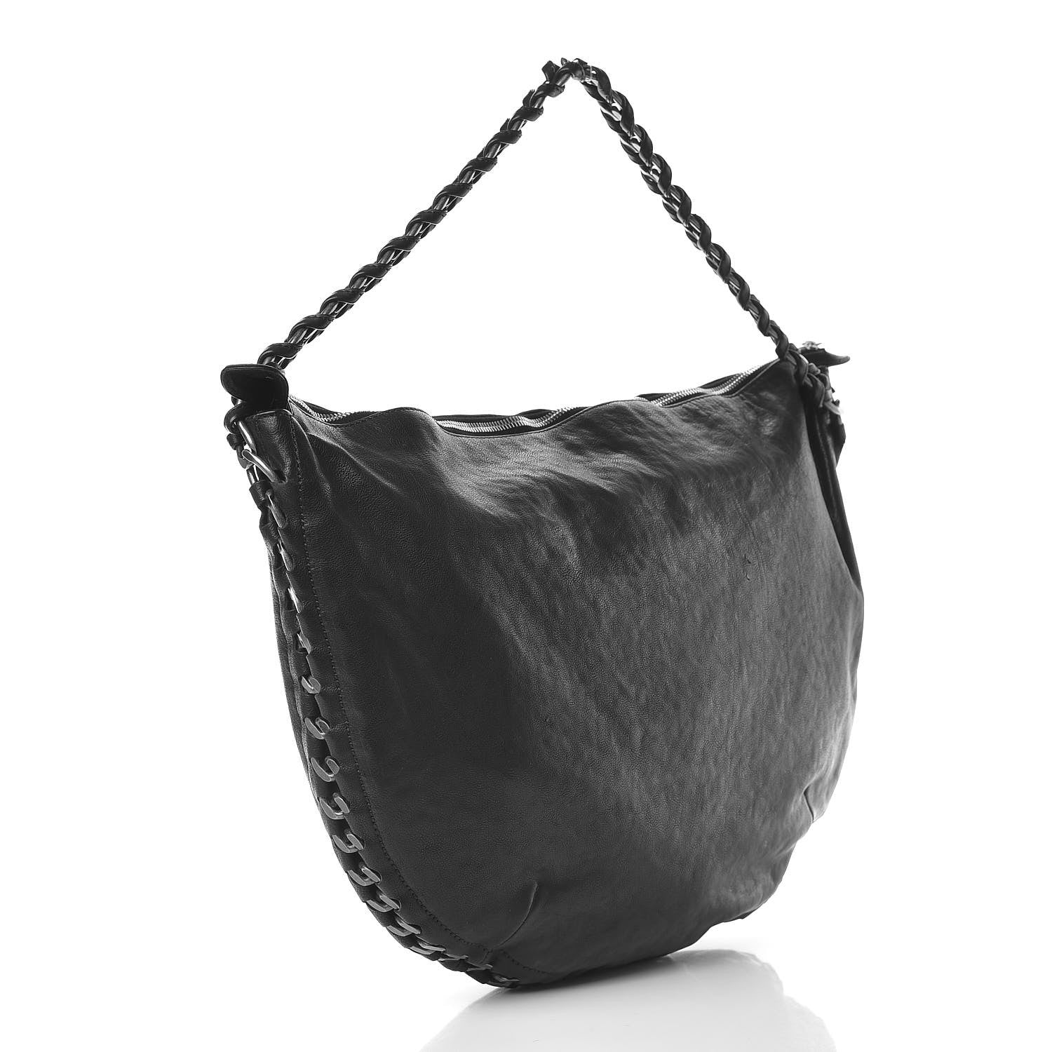 Chanel Calfskin Modern Chain Hobo Black 4 of 12