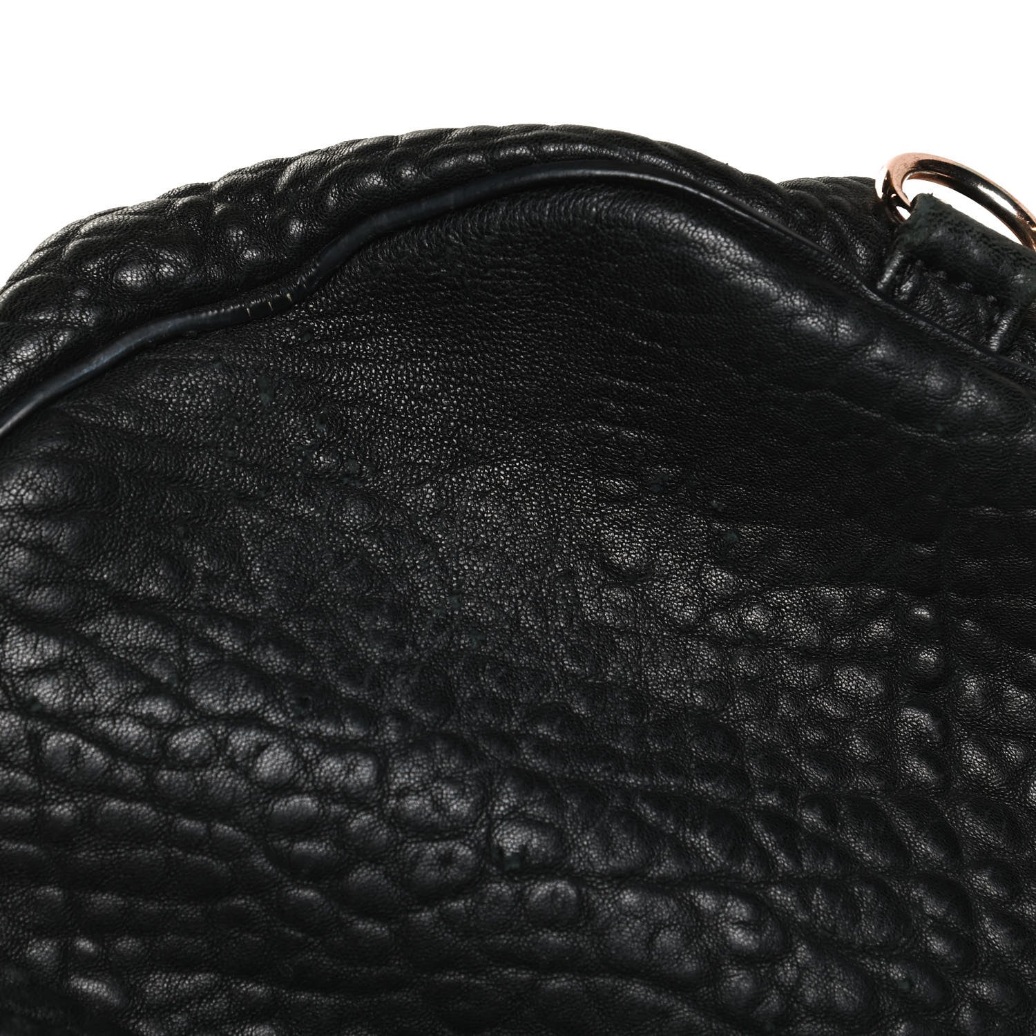 Alexander Wang Pebbled Lambskin Rocco Black Rose Gold Hardware 12 of 16