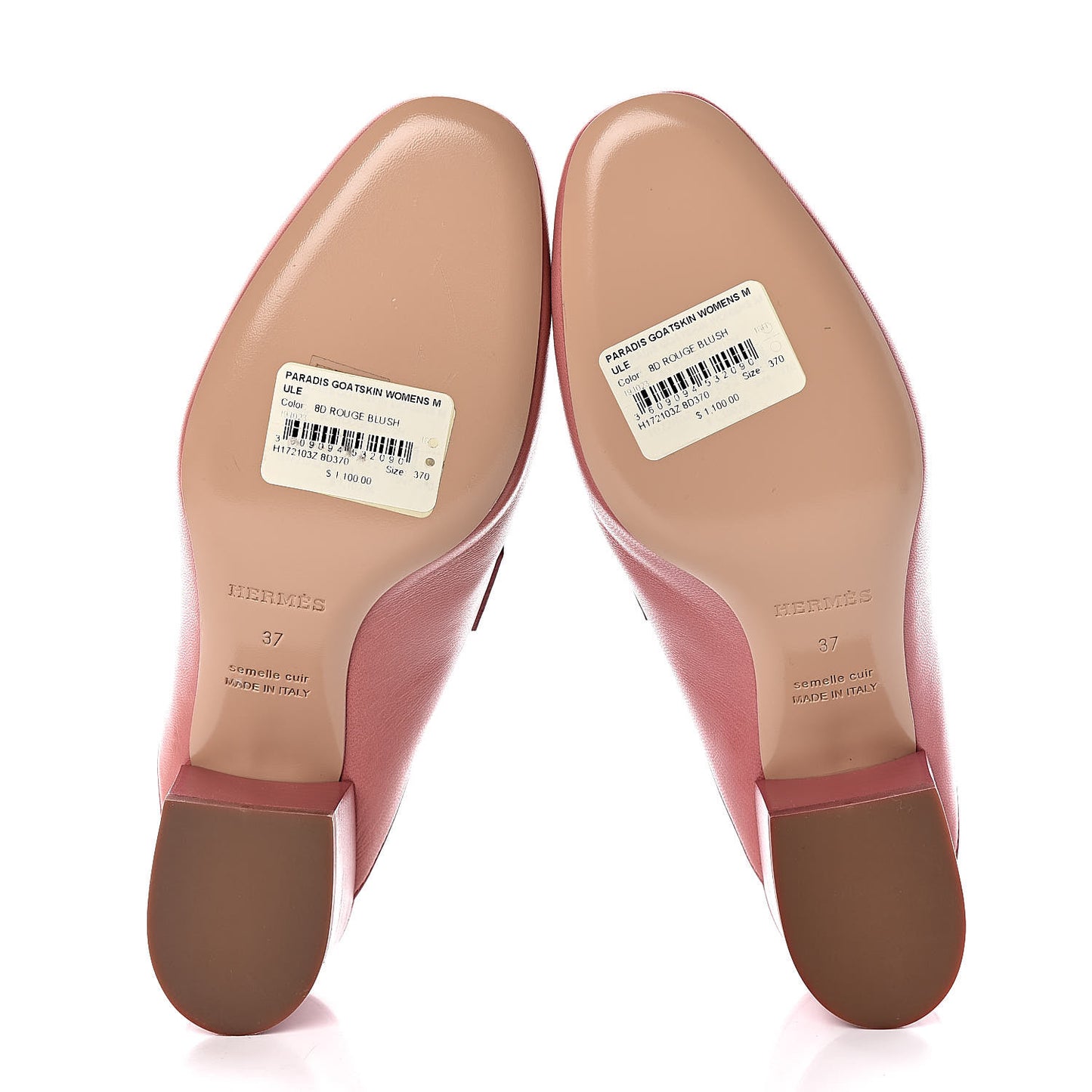 Goatskin Paradis Mules 37 Rouge Blush