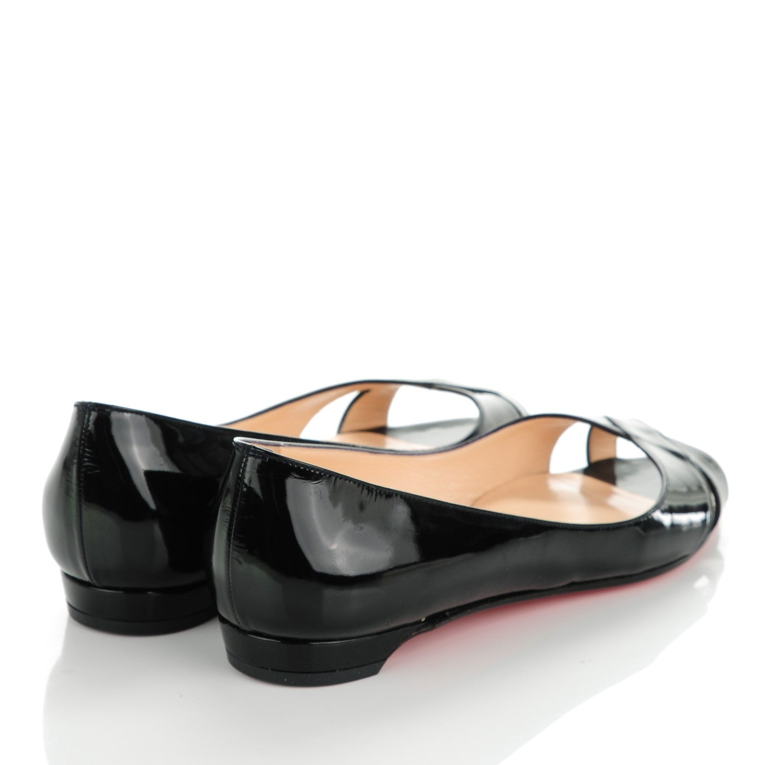 Christian Louboutin Patent Un Voilier Flats 36.5 Black 4 of 7