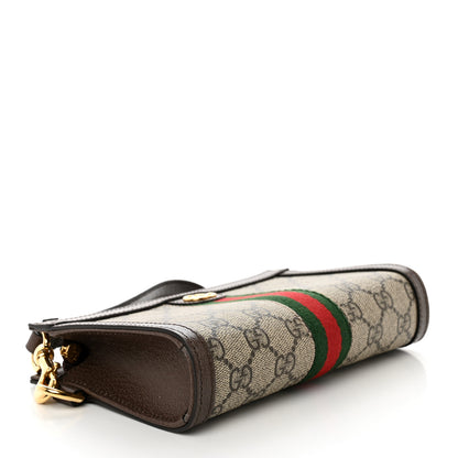 Gucci GG Supreme Monogram Web Ophidia Wristlet Brown 4 of 7