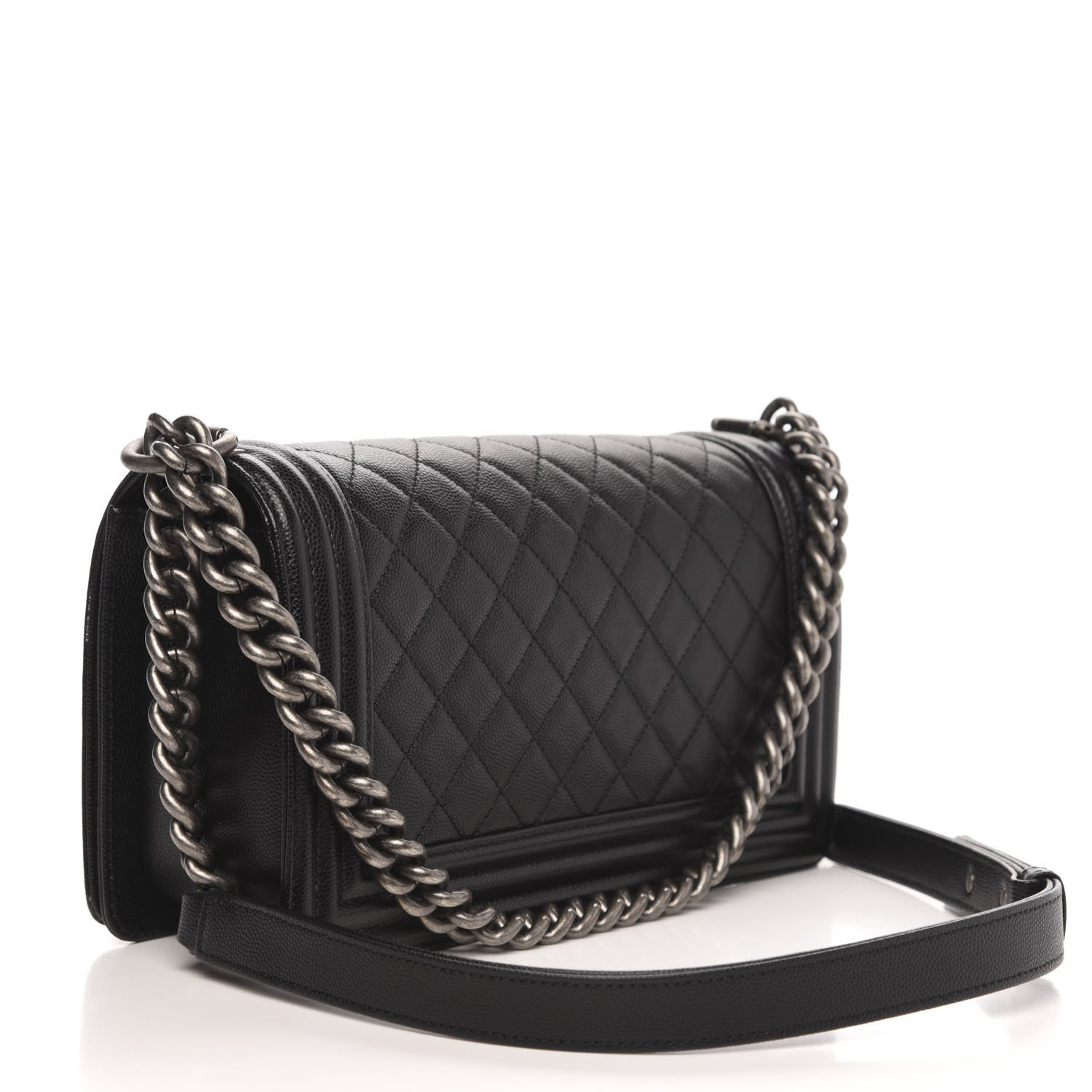 Chanel Caviar Quilted Medium Boy Flap Black 3 of 11