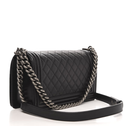 Chanel Caviar Quilted Medium Boy Flap Black 3 of 11