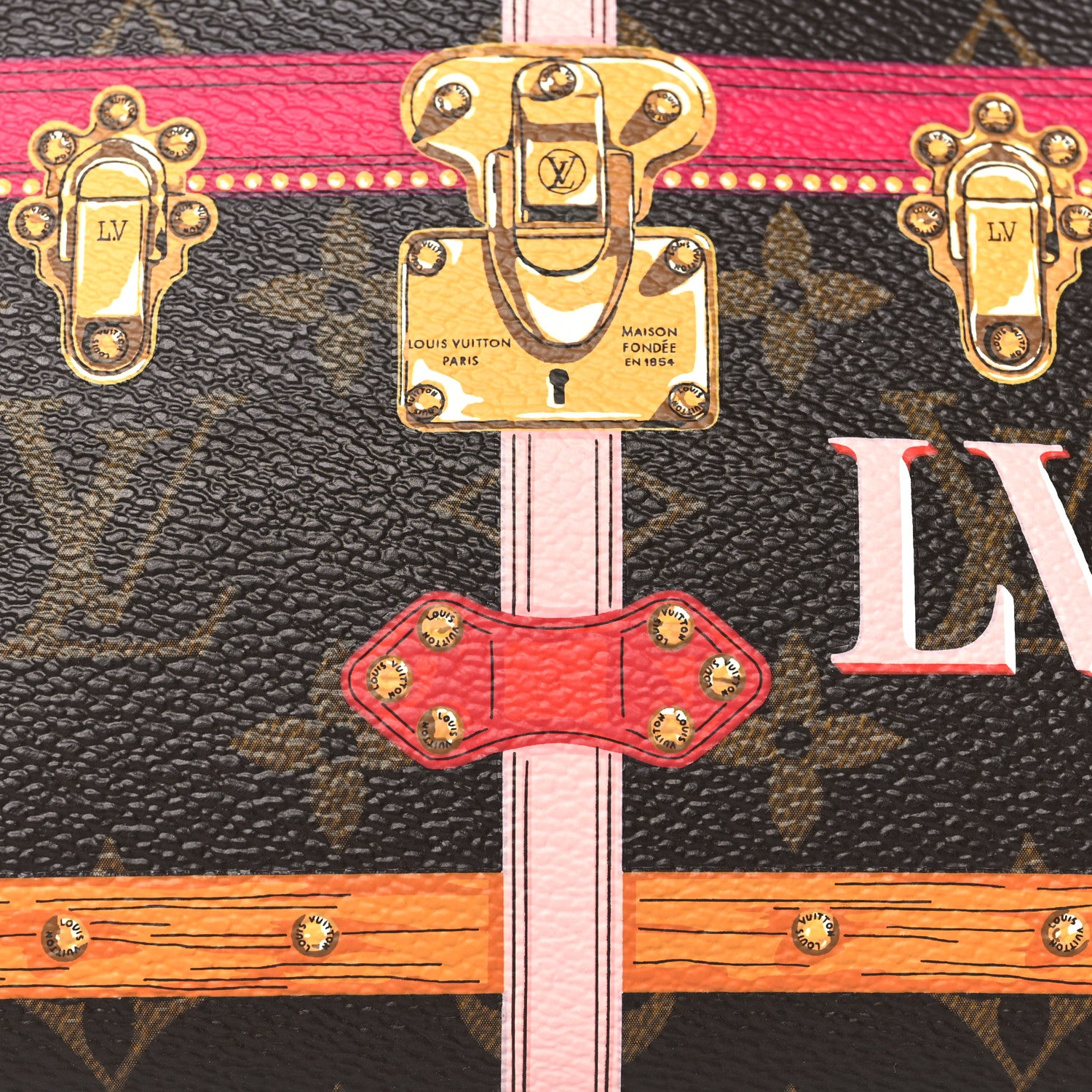 Louis Vuitton Monogram Summer Trunks Cosmetic Pouch PM 7 of 9