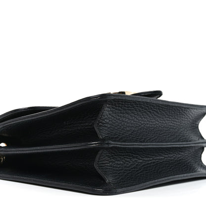 Gucci Dollar Calfskin Small Interlocking G Shoulder Bag Black 9 of 10