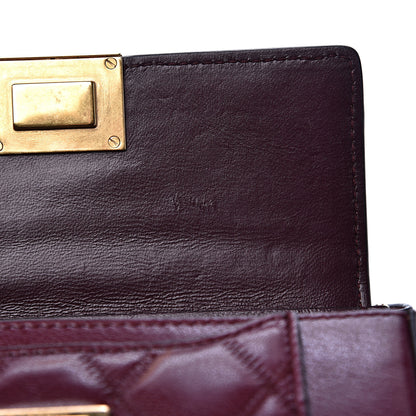 Givenchy Goatskin Quilted GV3 Mini Pocket Convertible Bag Aubergine 9 of 9