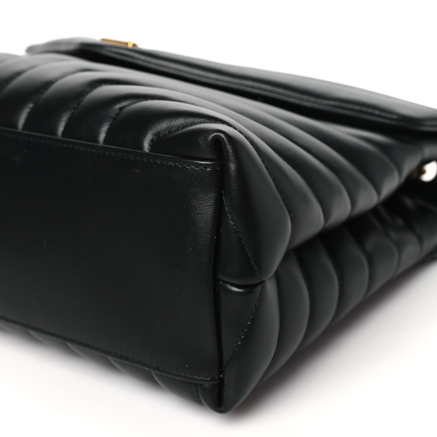 Saint Laurent Calfskin Y Quilted Monogram Medium Loulou Chain Satchel Black 10 of 10