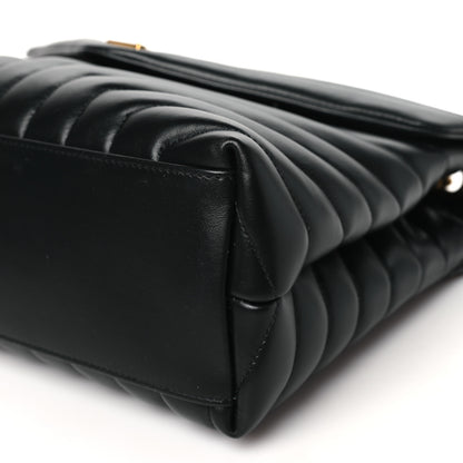 Saint Laurent Calfskin Y Quilted Monogram Medium Loulou Chain Satchel Black 10 of 10