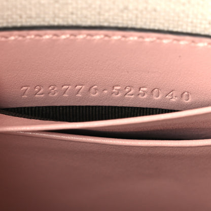Gucci Calfskin GG Matelasse Mini Top Slip Handle Crossbody Bag Perfect Pink Natural 7 of 10