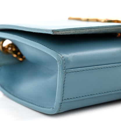 Saint Laurent Smooth Calfskin Small Classic Monogram Kate Tassel Satchel Turquoise 9 of 14