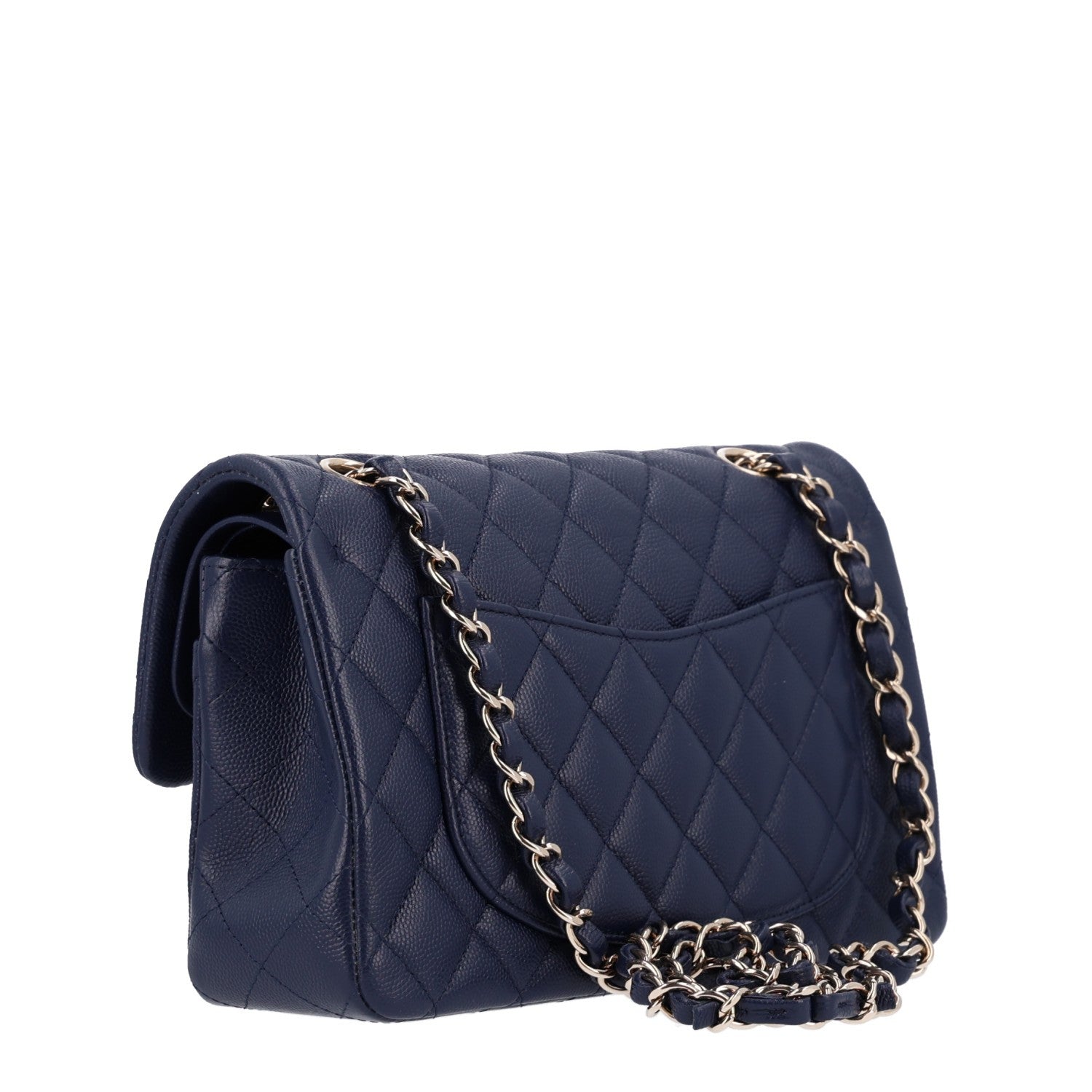 Chanel Caviar Quilted Small Double Flap Navy 3 of 11