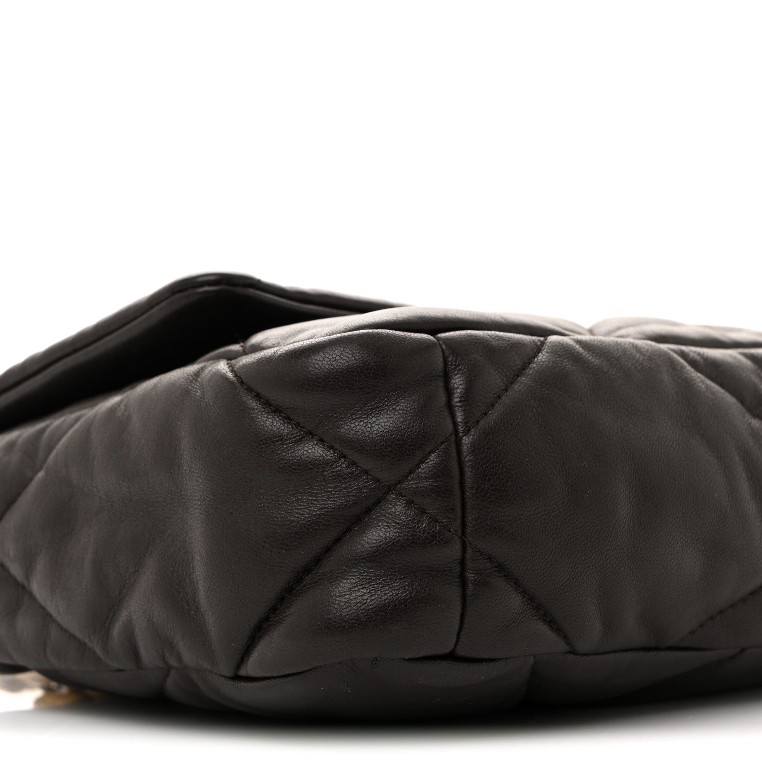 Chanel Lambskin Quilted Medium Chanel 19 Flap Dark Brown 9 of 13