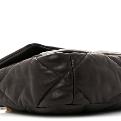 Chanel Lambskin Quilted Medium Chanel 19 Flap Dark Brown 9 of 13