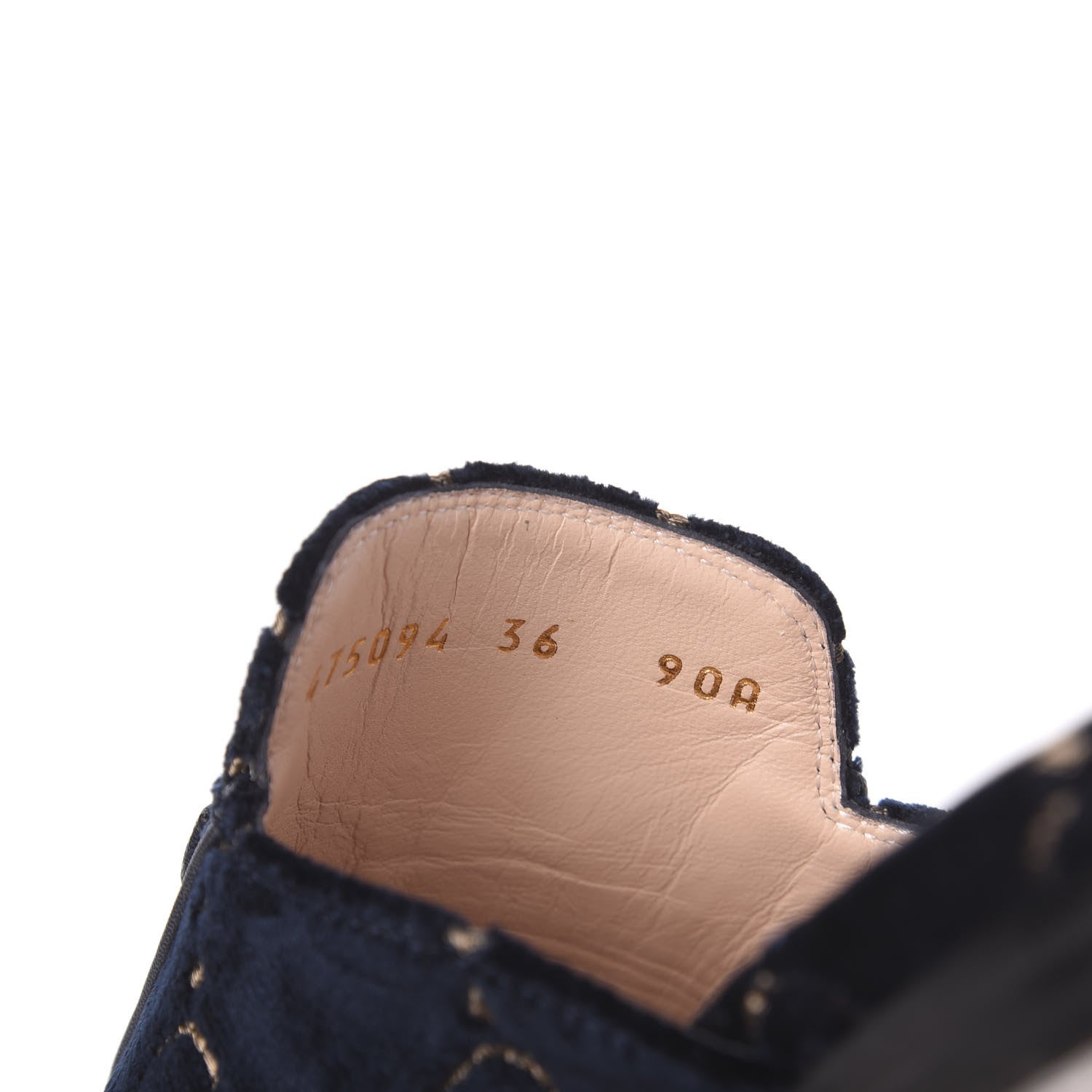 Gucci Velvet GG Monogram Womens Princetown Slippers 36 Blue Beige 7 of 11