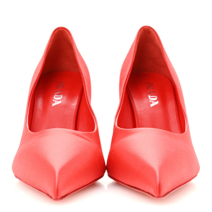 Prada Satin Pumps 41 Red 3 of 10